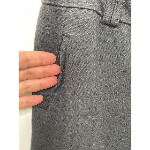 Zac & Rachel Knit Mid Rise Straight Cropped Pants Pull On Black Womens Sz Medium - Picture 4 of 11